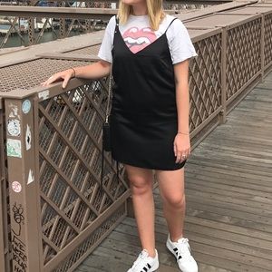 Missguided Black Spaghetti Dress